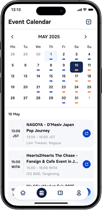Event Calendar month view