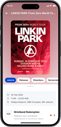 Event detail page with key information