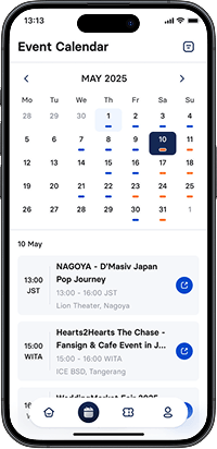Event Calendar month view