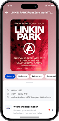 Event detail page with key information